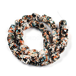 Spray Painted Resin Beads Strands&nbsp;RESI-N041-01D