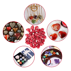 30Pcs Dyed Natural Jade Cabochons&nbsp;G-AR0005-18