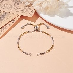 304 Stainless Steel Box Chains Slider Bracelet Making&nbsp;AJEW-JB01118-02