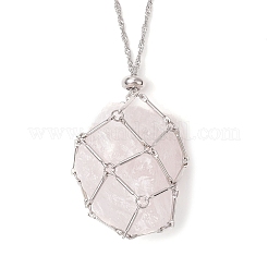 304 Stainless Steel Macrame Pouch Empty Stone Holder Necklace Making&nbsp;NJEW-JN05238-03