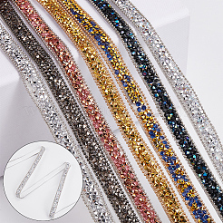 5 Yards Self Adhesive Resin Rhinestone Tape&nbsp;DIY-SP0002-49E