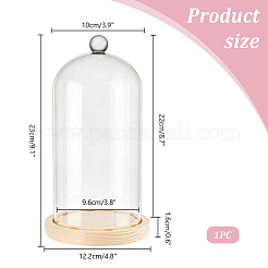 Glass Dome Cover&nbsp;AJEW-WH0348-293F
