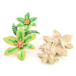 Saint Patrick's Day Theme Zinc Alloy Dangle Stud Earrings&nbsp;LS-EJEW-Z030-01B-LG