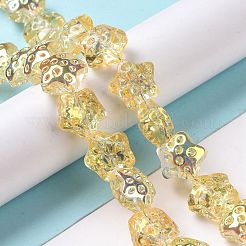 Transparent Electroplate Glass Beads Strands&nbsp;LS-GLAA-C025-01B