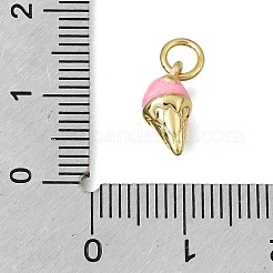 Brass Enamel Pendants&nbsp;KK-K427-15G-02