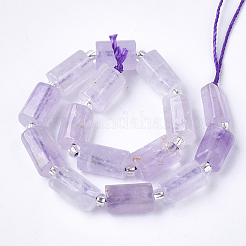 Natural Lavender Amethyst Beads Strands&nbsp;G-S345-8x11-015