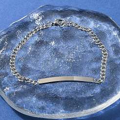 304 Stainless Steel Curb Chain Link Bracelets&nbsp;BJEW-A036-19P