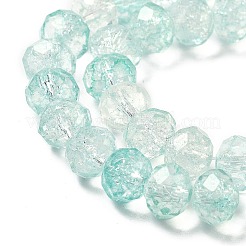 Transparent Crackle Glass Beads Strands&nbsp;LS-CCG-L050-01A-07