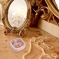 4Pcs 2 Colors Square ABS+TPE Multifunction Pocket-Sized Push Button Storage Box&nbsp;CON-GF0001-11