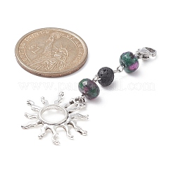 Natural & Synthetic Gemstone Pendant Decorations&nbsp;HJEW-JM01045