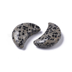 Moon Shape Natural  Dalmatian Jasper Healing Crystal Pocket Palm Stones&nbsp;G-T132-001