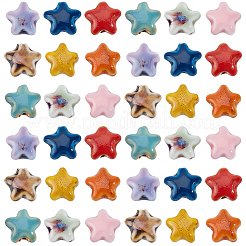 40Pcs Handmade Porcelain Beads&nbsp;PORC-PA0001-19