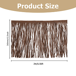 2M PU Leather Suede Fringe Trim&nbsp;DIY-HS0002-24C