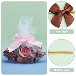 192Pcs 12 Colors Polyester Packaging Ribbon Bows&nbsp;DIY-PH0013-56