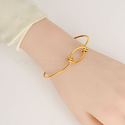 304 Stainless Steel Cuff Bangles for Women&nbsp;OM2706-2