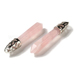 Natural Rose Quartz Pointed Big Pendants&nbsp;G-Z055-01P-14