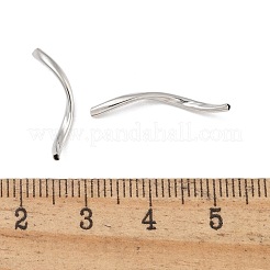 Brass Twist Tube Beads&nbsp;KK-B120-02A-P