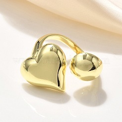 Brass Cuff Rings&nbsp;RJEW-P149-03G