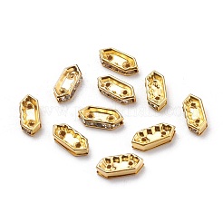Brass Middle East Rhinestone Bridge Spacers&nbsp;RSB021NF-3