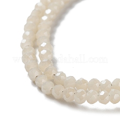 Electroplate Imitation Jade Glass Bead Strands&nbsp;EGLA-J047-3x2mm-F03