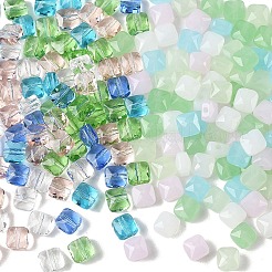 250Pcs 5 Colors Transparent Glass Beads&nbsp;GLAA-YW0005-70