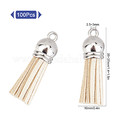 100Pcs Faux Suede Tassel Pendant Decorations&nbsp;FIND-SC0002-29D