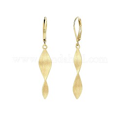 Twist Brass Leverback Earrings&nbsp;FS-WG34DE2-01