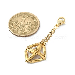 304 Stainless Steel Pouch Stone Holder Pendant Decoration&nbsp;HJEW-JM01533-02