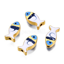 Rack Plating Alloy Enamel Beads&nbsp;PALLOY-N157-046E