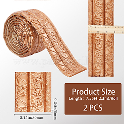 2Pcs Foam 3D Self-Adhesive Waterproof Wallpaper Border&nbsp;DIY-GF0010-19B