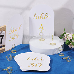 31Pcs Double Circle Carbon Steel Memo Photo Stand Holder&nbsp;AJEW-CO0001-05