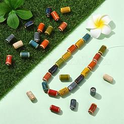 45Pcs 9 Colors Handmade Porcelain Beads&nbsp;PORC-CJ0001-28