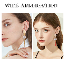 30Pcs Brass Stud Earring Findings&nbsp;KK-DC0001-41