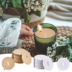 240Pcs 2 Colors Paper Candle Lids&nbsp;FIND-GA0004-01