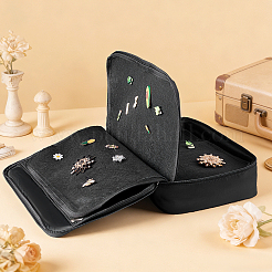 Large Capacity Polyester Multi-Layer Enamel Pin Storage Bags with Display Pockets and Handles&nbsp;AJEW-WH0709-389
