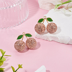 2Pcs Alloy Cherry Charms&nbsp;FIND-TA0009-30A