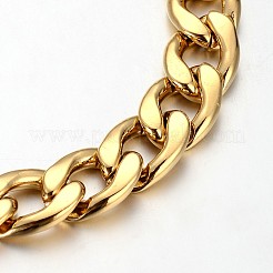 304 Stainless Steel Cuban Link Chain Bracelets&nbsp;STAS-O054-08