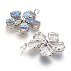 Abalone Shell/Paua Shell Pendants&nbsp;SSHEL-L008-64A