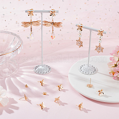 20Pcs Brass Stud Earring Findings&nbsp;KK-BBC0010-85