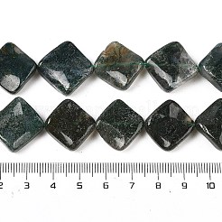 Natural Moss Agate Beads Strands&nbsp;G-L239-16