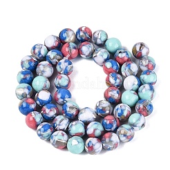 Assembled Synthetic Turquoise and Trochus Shell Beads Strands&nbsp;G-N369-02C-02