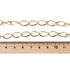 304 Stainless Steel Teardrop Link Chain Necklaces for Women Men&nbsp;NJEW-A058-02G