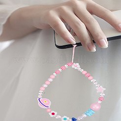 1Pc Acrylic Nylon Rope Mobile Straps&nbsp;HJEW-LP0001-96