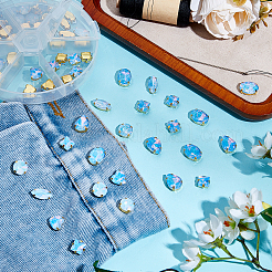 106pcs 6 Style Sew On Rhinestone&nbsp;FIND-OC0004-09E