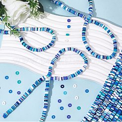 15Strands Handmade Polymer Clay Beads Strands&nbsp;CLAY-PA0001-07C