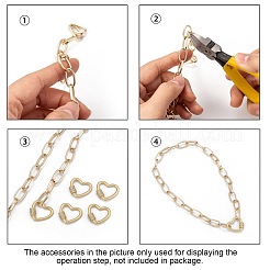 Brass Micro Pave Cubic Zirconia Screw Carabiner Lock Charms&nbsp;ZIRC-G160-23G