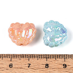 UV Plating Luminous Opaque Acrylic Beads&nbsp;TACR-T017-91M