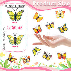 100Pcs PVC Brooches&nbsp;JEWB-UN0001-12C