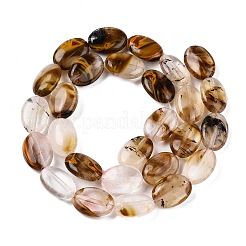 Synthetic Tigerskin Glass Beads Strands&nbsp;G-M206-49