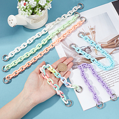 6Pcs 6 Colors Plastic Cable Chain Bag Strap&nbsp;FIND-WR0002-37